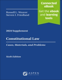 Cover image: Constitutional Law: Cases, Materials, and Problems Sixth Edition 6th edition 9798892077019