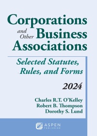 表紙画像: Corporations and Other Business Associations 1st edition 9798892077064