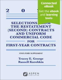 Cover image: Selections from the Restatement (Second) Contracts and Uniform Commercial Code for First-Year Contracts 2024 Supplement 9798892077569