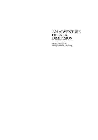 Cover image: Adventure of Great Dimension 9780871699237