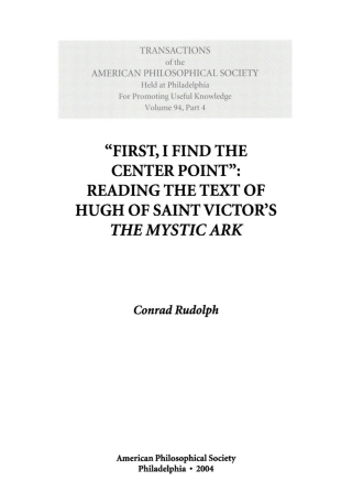 Cover image: First I Find the Center Point 9780871699442