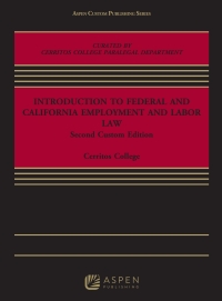 Cover image: Introduction to Federal and California Employment and Labor Law 2nd edition 9798894100531