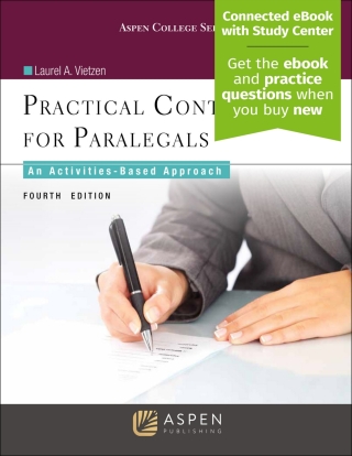 Cover image: Practical Contract Law for Paralegals 4th edition 9781454873471
