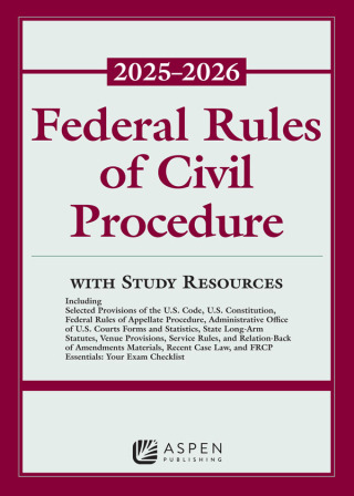 Cover image: Federal Rules of Civil Procedure 2025-2026 9798894103747