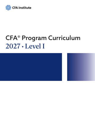 Imagen de portada: 2027 CFA® Program Curriculum, Level I 9798895590829