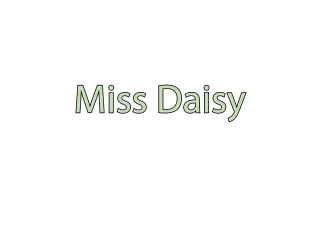 Imagen de portada: Miss Daisy 9798902510352