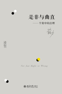 Imagen de portada: 是非与曲直——个案中的法理 1st edition 9787301305805