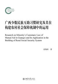 Cover image: 广西少数民族互助习惯研究及其在构建农村社会保障机制中的运用 1st edition 9787301269541