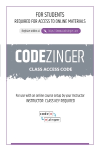 Cover image: CodeZinger – Standard, 12-months  access 1st edition CODEZINGER365STANDARD