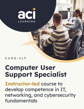Cover image: Computer User Support Specialist: Instructor-Led Certification Training Program 1st edition CUSSILT