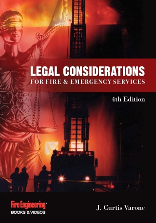 Cover image: Legal Considerations for Fire & Emergency Services 4th edition 9781593705763