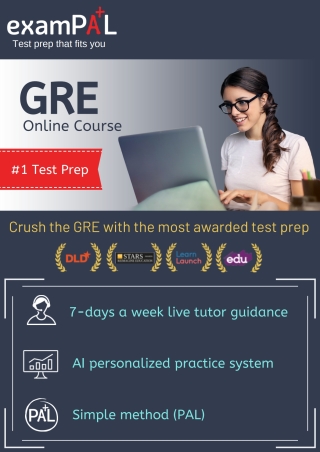 Cover image: GRE Test preparation Premium Online Course 2019 1st edition EXAMPALGREPRM
