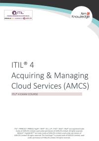 Cover image: ITIL 4: Acquiring and Managing Cloud Services (AMCS) 1st edition ITIL4AMCS01