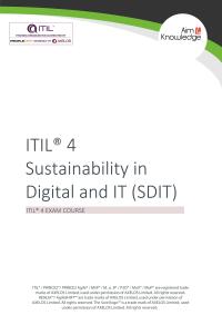 Titelbild: ITIL 4: Sustainability in Digital and IT (SDIT) 1st edition ITIL4SDIT01