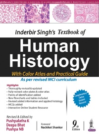 صورة الغلاف: Inderbir Singh's Textbook of Human Histology with Colour Atlas and Practical Guide 9th edition 9789389034974