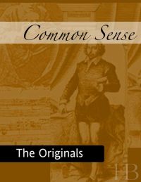 Cover image: Common Sense