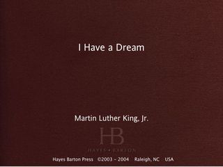Omslagafbeelding: I Have a Dream
