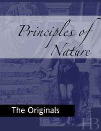 Omslagafbeelding: Principles of Nature