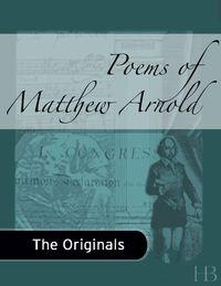 Titelbild: Poems of Matthew Arnold