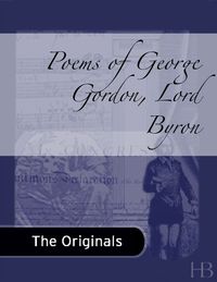 Cover image: Poems of George Gordon, Lord Byron