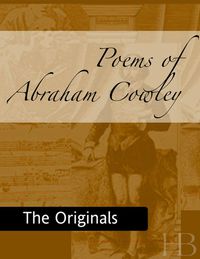 Immagine di copertina: Poems of Abraham Cowley