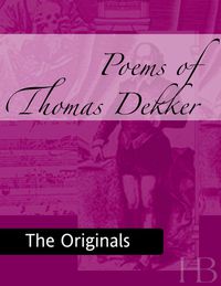 Immagine di copertina: Poems of Thomas Dekker