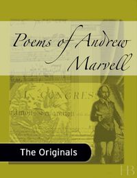 Imagen de portada: Poems of Andrew Marvell