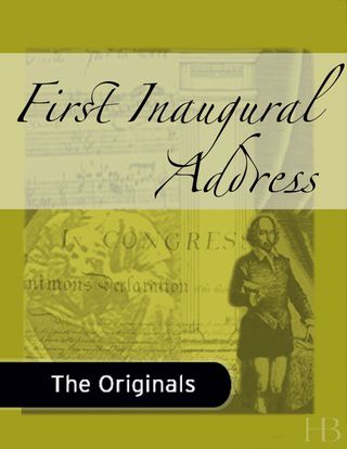 Cover image: First Inaugural Address