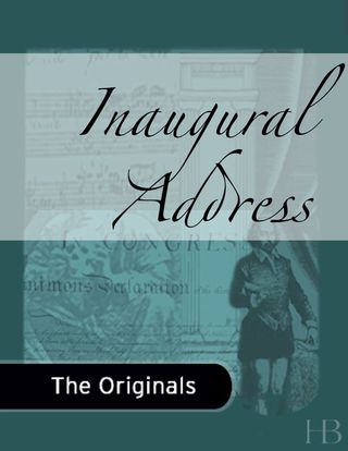 Cover image: Inaugural Address