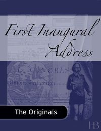 Cover image: First Inaugural Address