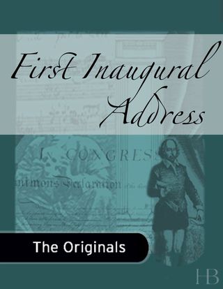 Cover image: First Inaugural Address