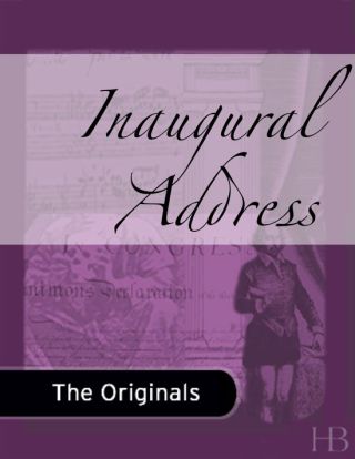 Cover image: Inaugural Address