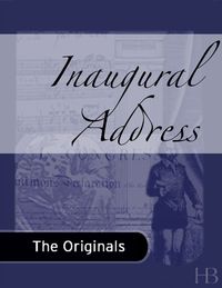 Cover image: Inaugural Address