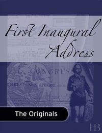 Cover image: First Inaugural Address