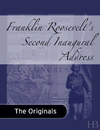 Cover image: Second Inaugural Address