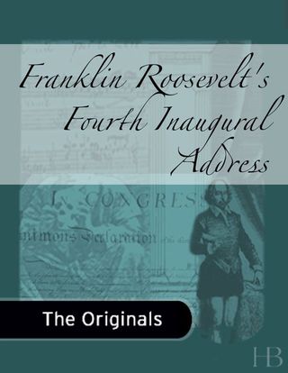 Cover image: Fourth Inaugural Address
