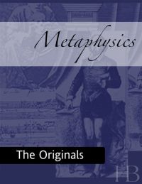 Cover image: Metaphysics