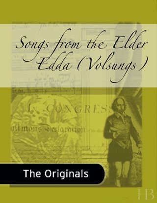 Cover image: Songs from the Elder Edda (Volsungs)