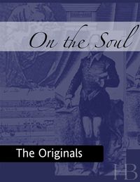 Cover image: On the Soul