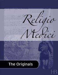 Cover image: Religio Medici