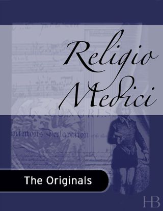 Cover image: Religio Medici