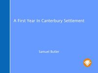 Titelbild: A First Year In Canterbury Settlement