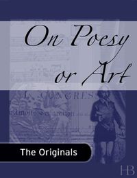 Imagen de portada: On Poesy or Art