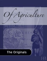 Cover image: Of Agriculture