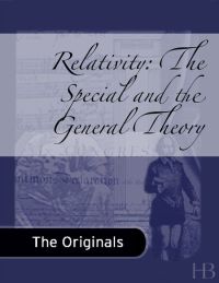 Immagine di copertina: Relativity: The Special and the General Theory