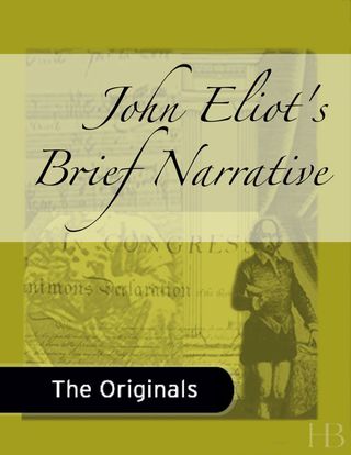 Imagen de portada: John Eliot's Brief Narrative