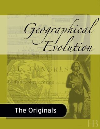 Cover image: Geographical Evolution