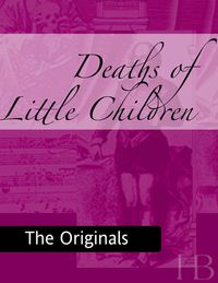 Cover image: Deaths of Little Children