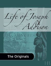 Cover image: Life of Joseph Addison