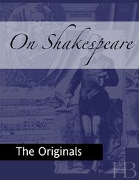 Cover image: On Shakespeare